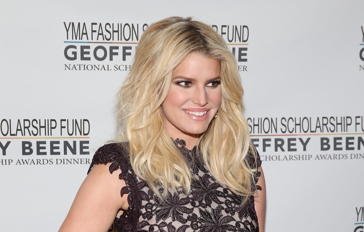 Jessica Simpson at a YMA Fashion Scholarship Fund gala