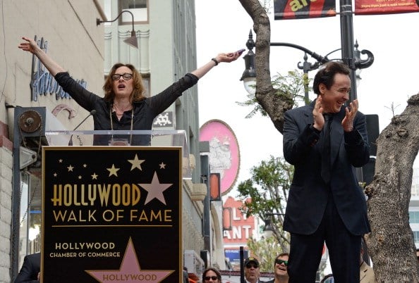 Actress Joan Cusack (L) speaks before her brother John Cusack received a star on the Hollywood Walk of Fame Actress Joan Cusack (L) speaks before her brother John Cusack received a star on the Hollywood Walk of Fame