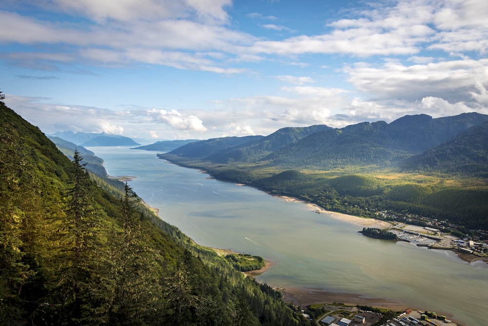Mountain landscape in Juneau, Alaska