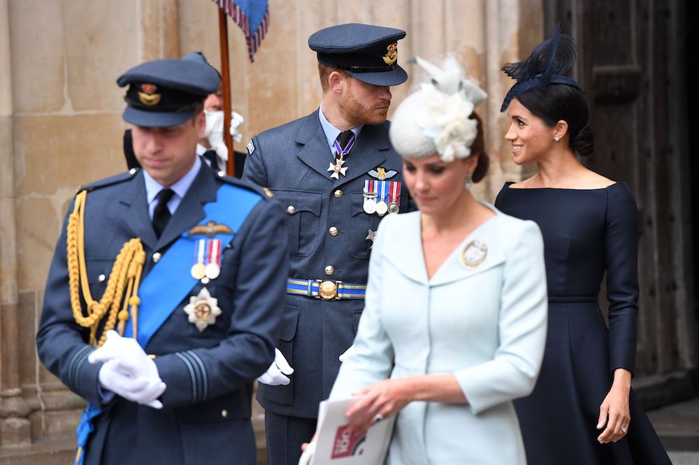 Prince William, Prince Harry, Kate Middleton, and Meghan Markle Prince William, Kate Middleton, Prince Harry, and Meghan Markle