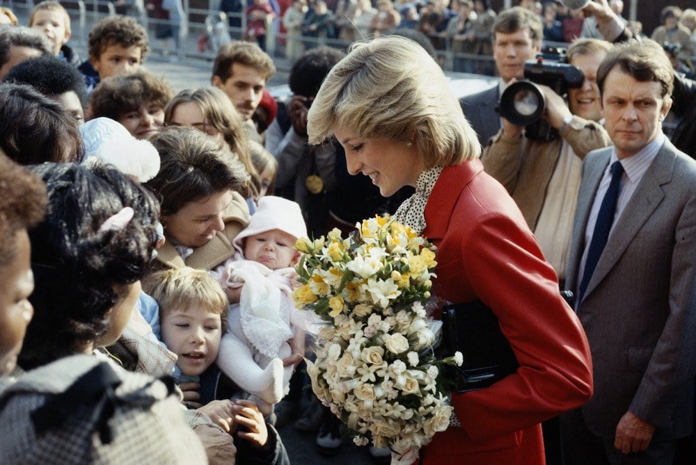 Princess Diana during a visit to a community centre in Brixton, October 1983