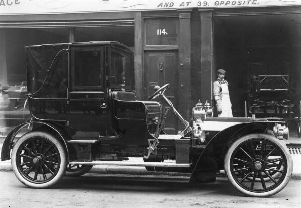 1905: An 18-horsepower Mercedes with Worley Spring Wheels.