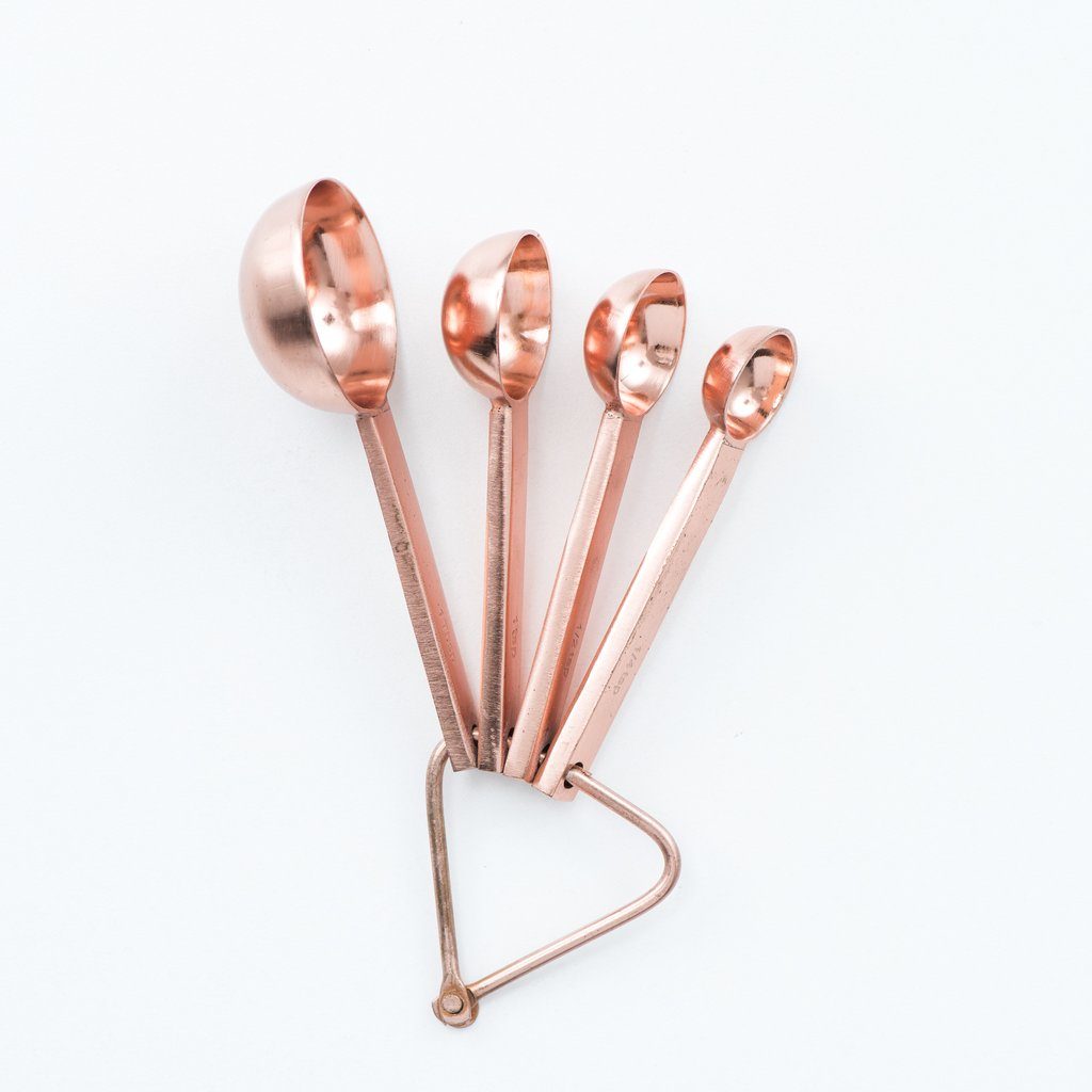 Copper measuring spoons Copper measuring spoons