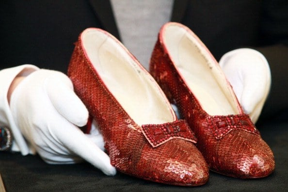 The Wizard of Oz ruby slippers