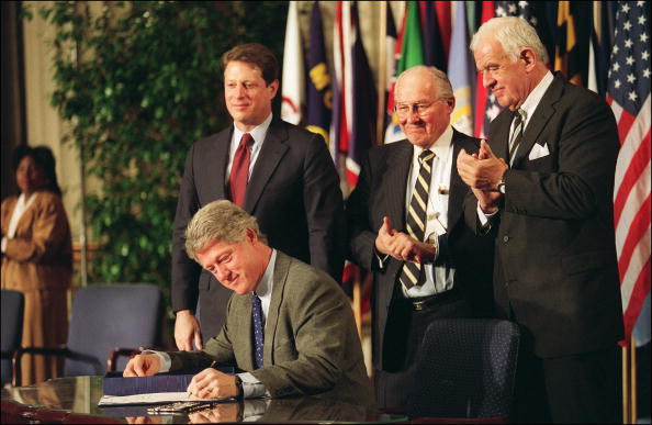 President Clinton signs NAFTA