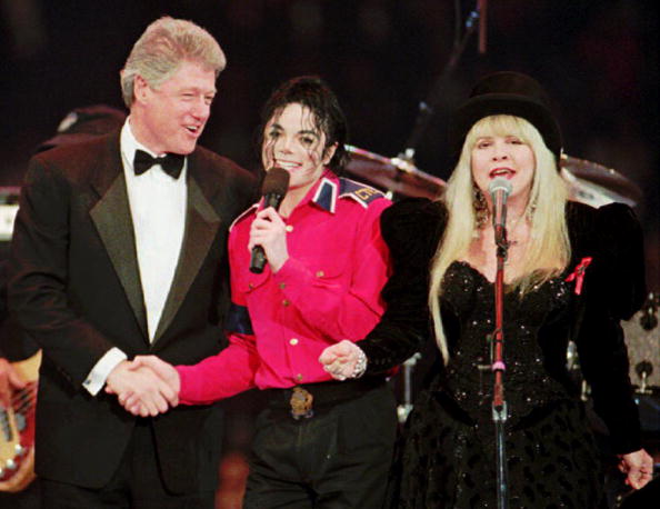 Bill Clinton with Michael Jackson