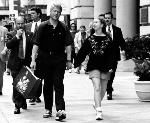 Bill and Chelsea Clinton