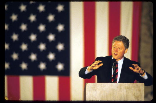 Governor Bill Clinton campaigning