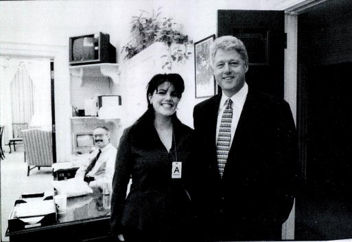 Monica Lewinsky meeting Bill Clinton
