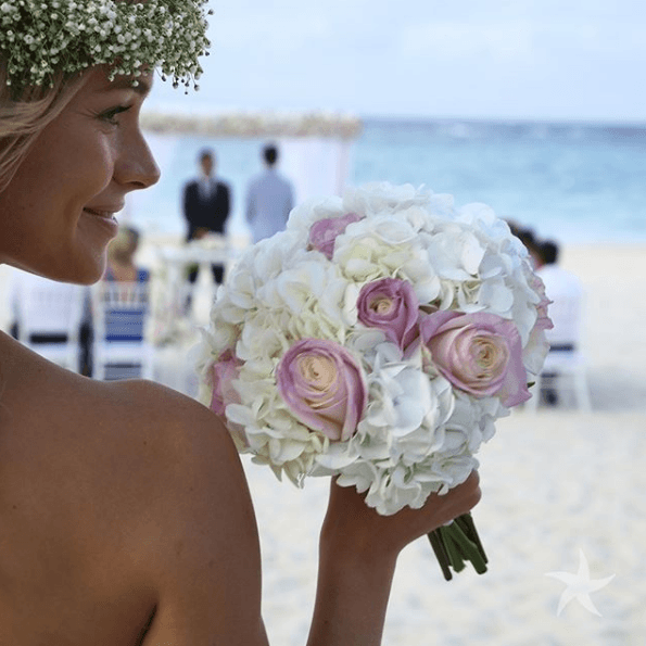 A bride getting married at Iberostar