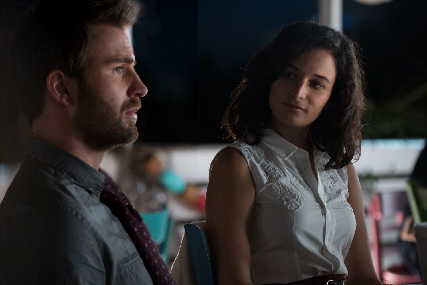 Jenny Slate and Chris Evans in "Gifted"