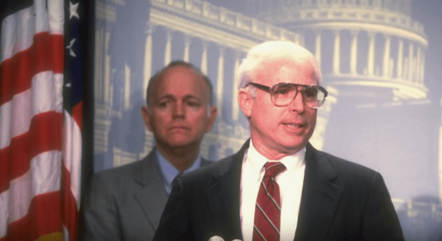John McCain as a senator in the '80s