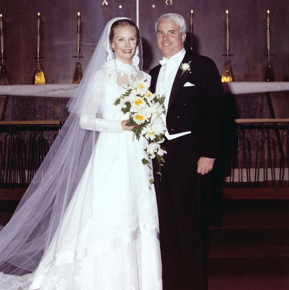 John McCain on his wedding day to Cindy McCain