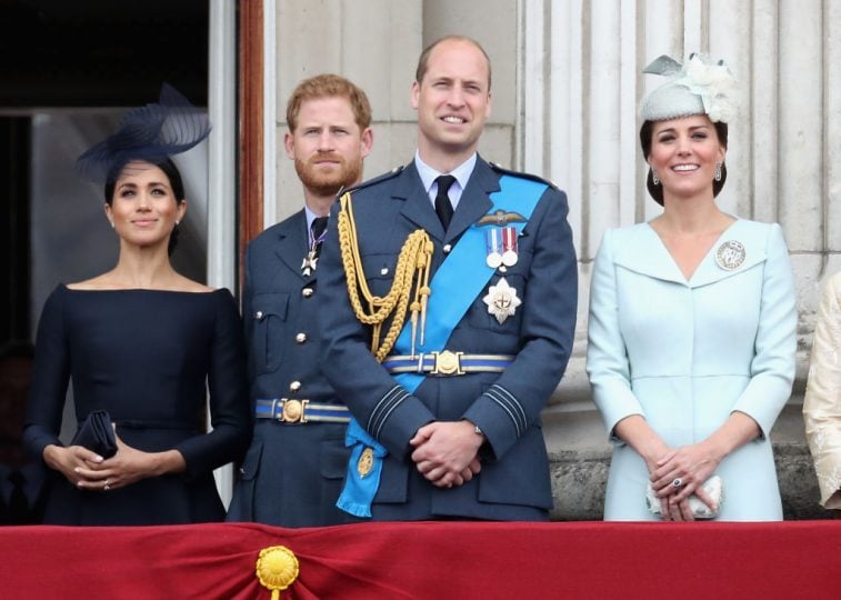 Meghan Markle, Prince Harry, Prince William, and Kate Middleton