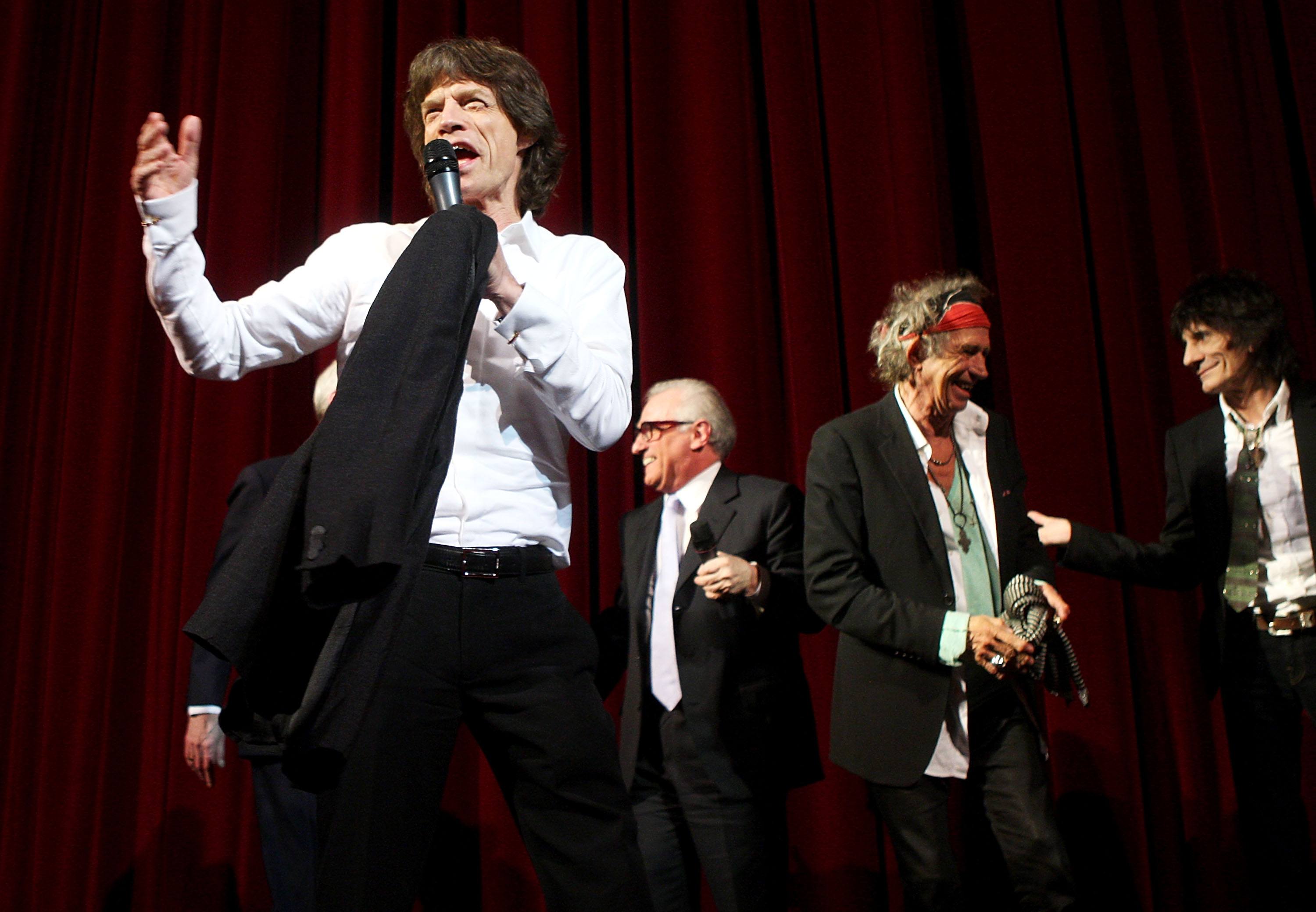 Mick Jagger 2008 Martin Scorsese, Keith Richards, Ronnie Wood