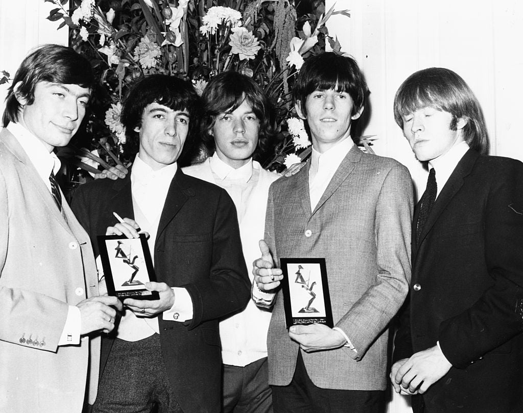 Mick Jagger (middle) and the Rolling Stones in 1964