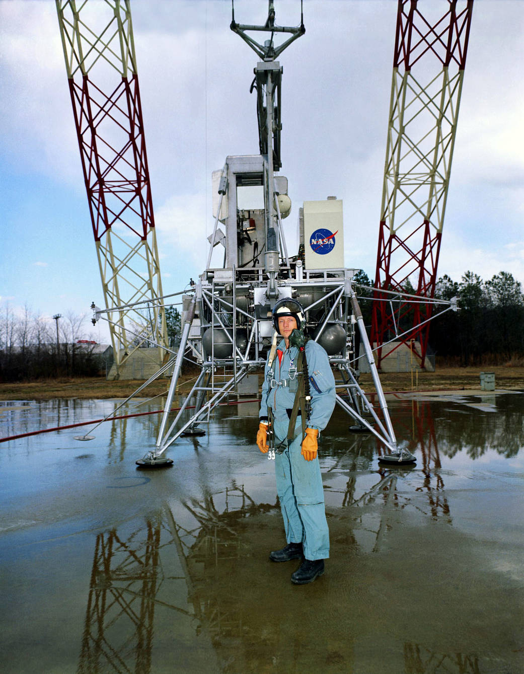 Neil Armstrong training at Langley's Lunar Landing Research Facility