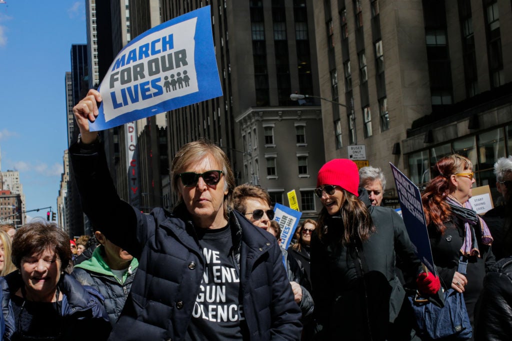 Paul McCartney March for Our Lives New York City March 24 2018