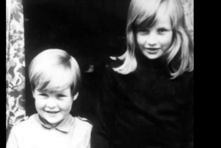 Princess Diana and her brother Charles Spencer
