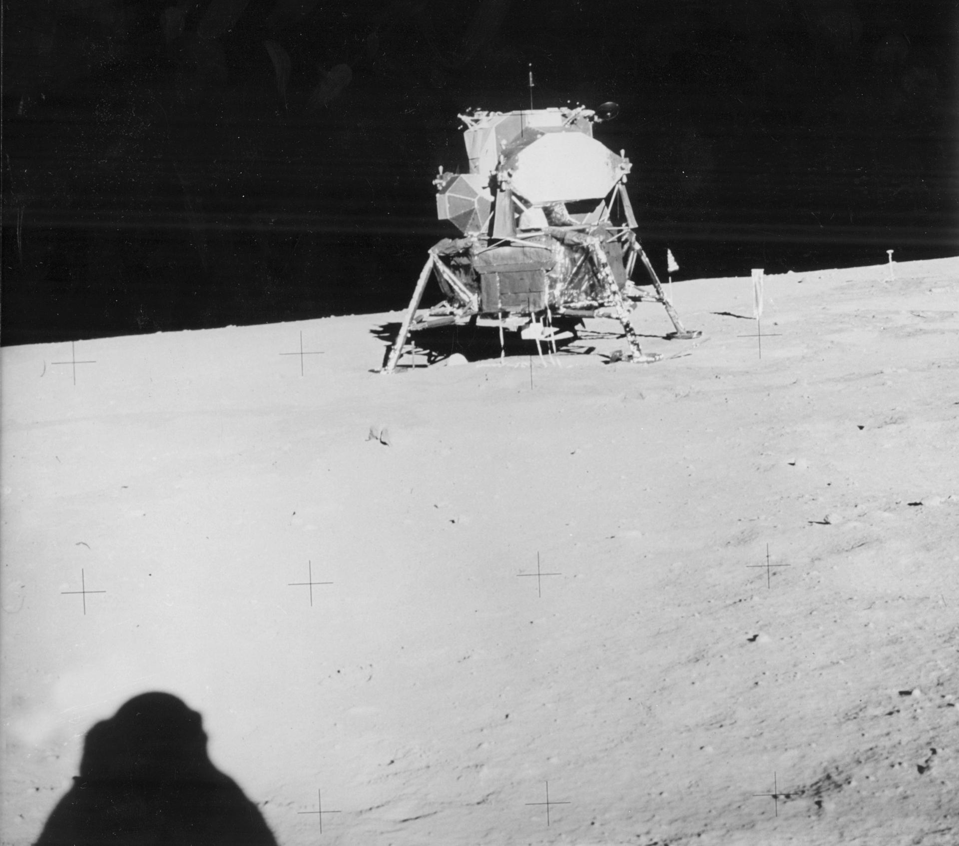 The Apollo 11's lunar module landed on the moon