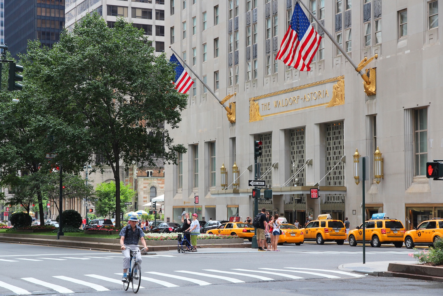 The Waldorf-Astoria hotel in New York