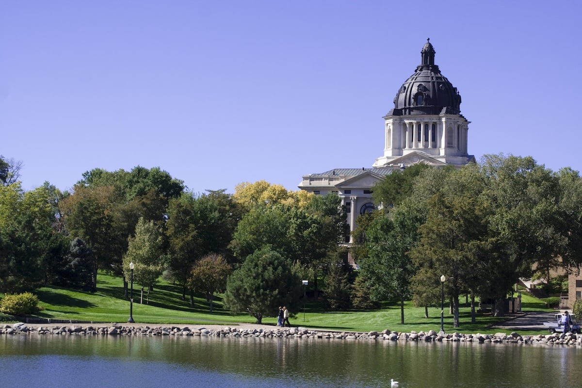 The state capitol in Pierre, South Dakota
