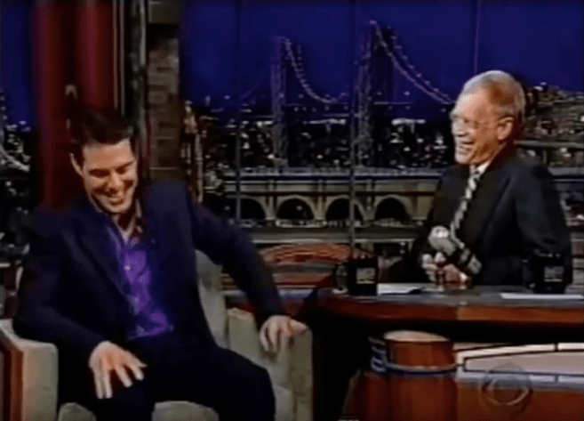 Tom Cruise on David Letterman Tom Cruise on David Letterman
