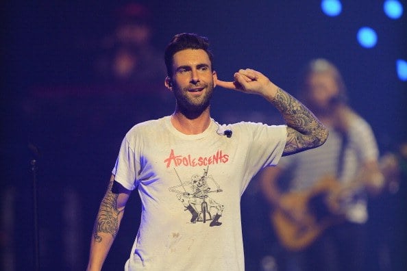 Adam Levine of Maroon 5 performs onstage during the iHeartRadio Music Festival