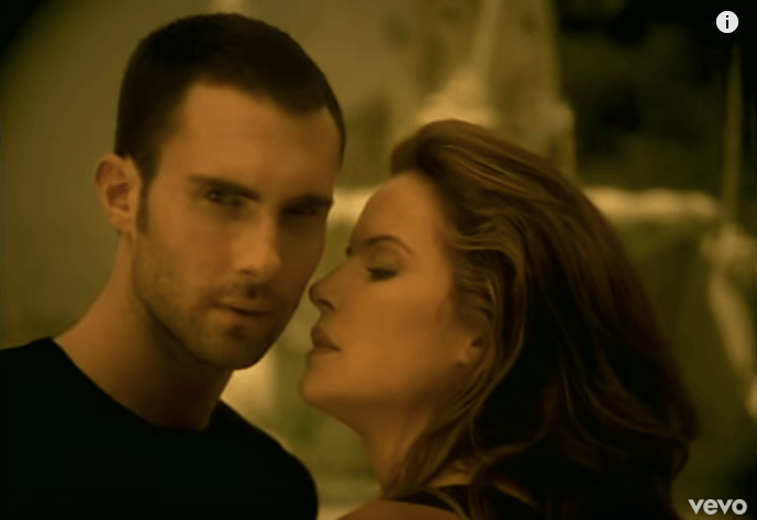 Adam Levine in the "She Will Be Loved" music video