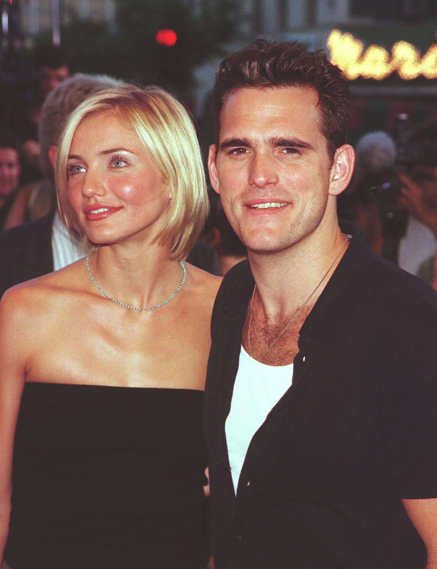 Cameron Diaz and Matt Dillon arrive for the premiere of 'There's Something About Mary'