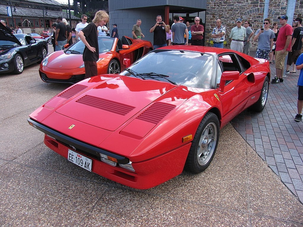David Letterman's car collection Ferrari 288 GTO