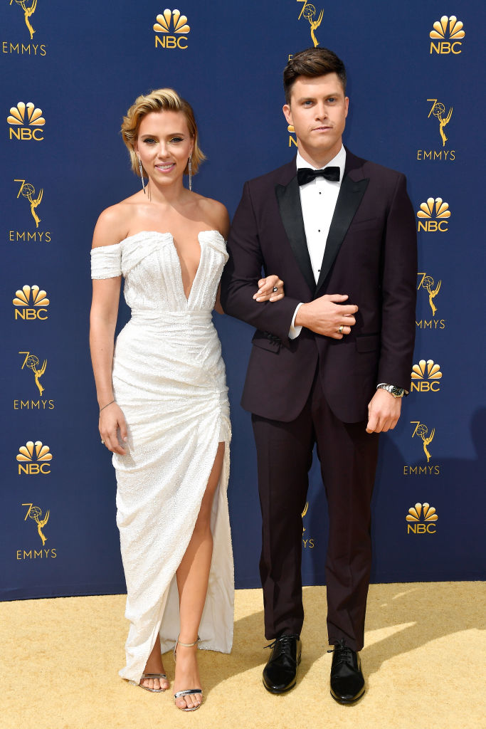 Scarlett Johansson and Colin Jost