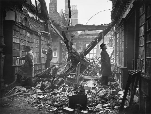 Damaged library
