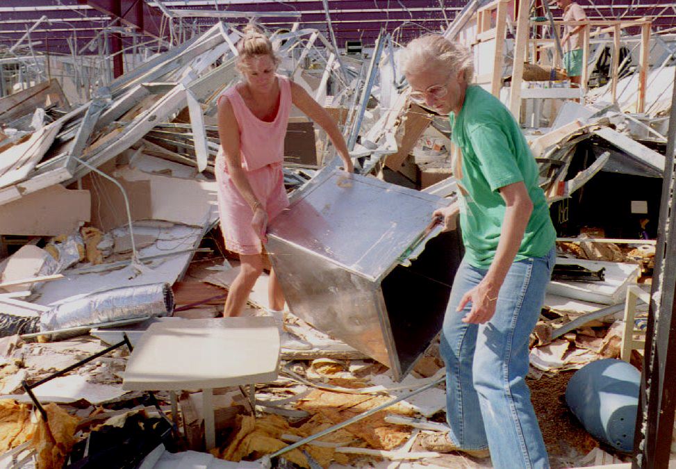 Hurricane Andrew devastates Florida in 1992