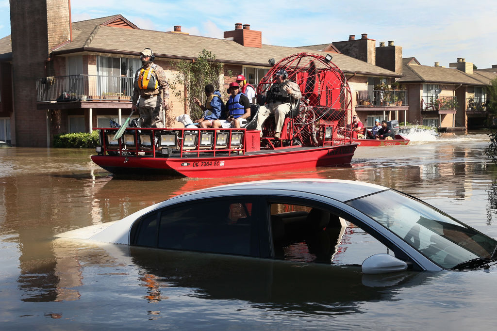 Hurricane Harvey hits Houston