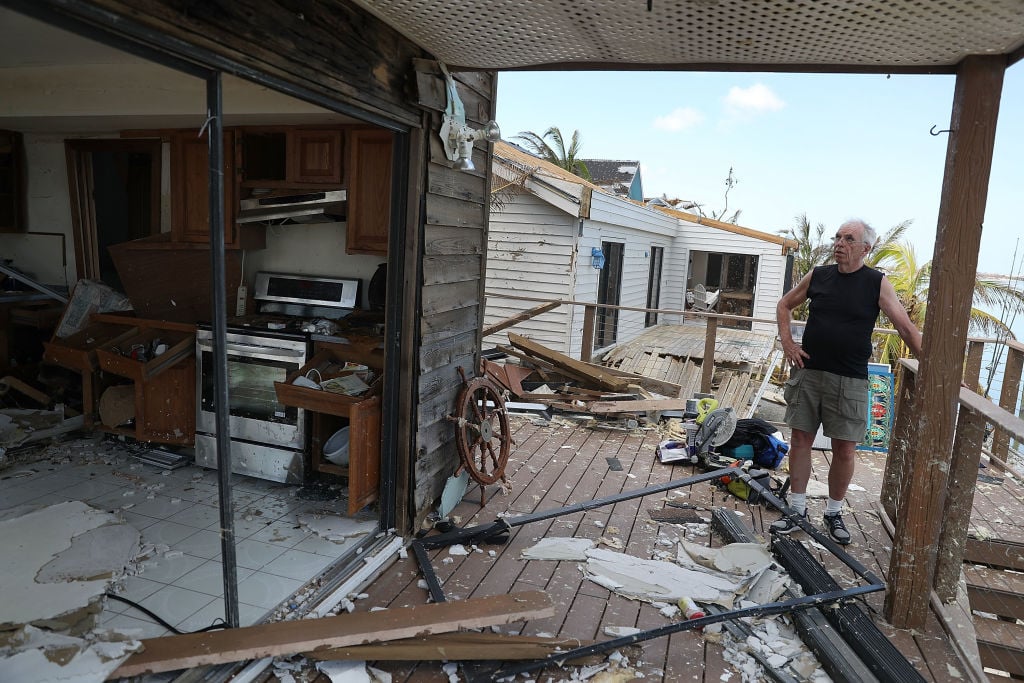Hurricane damage -- Irma hits Florida Keys