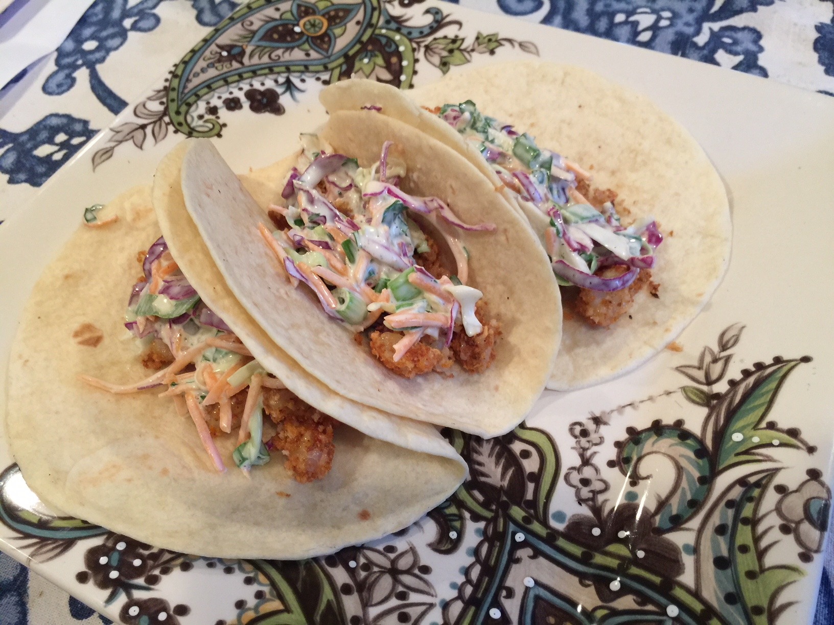 crispy shrimp tacos