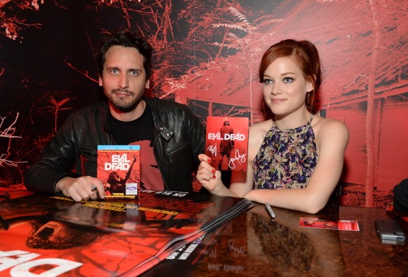 Director Fede Alvarez and actress Jane Levy Director Fede Alvarez and actress Jane Levy