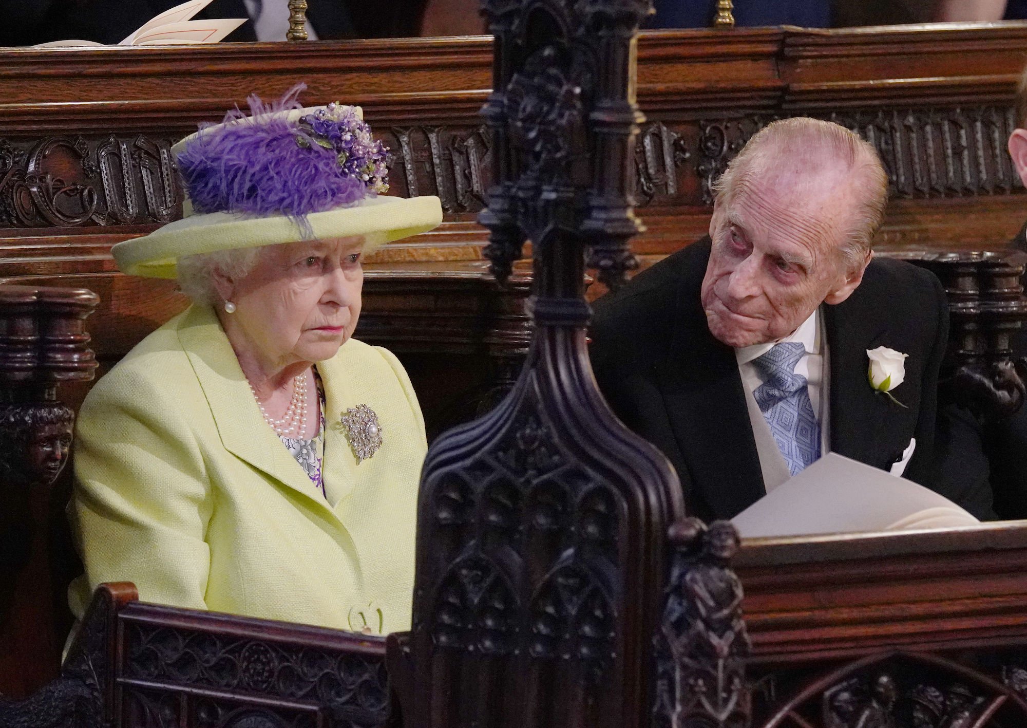 The queen and Prince Philip