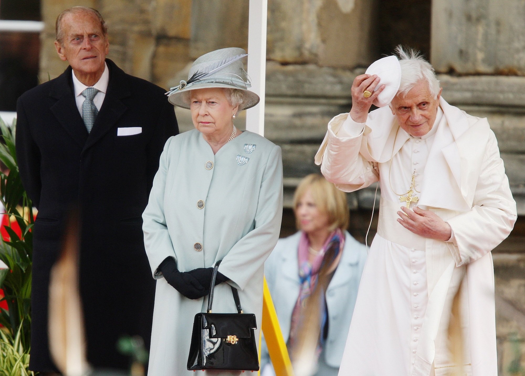 Queen Elizabeth with the Pope