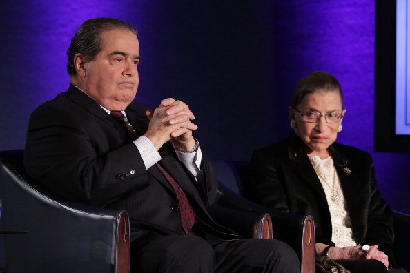 Supreme Court Justices Antonin Scalia and RBG in 2014
