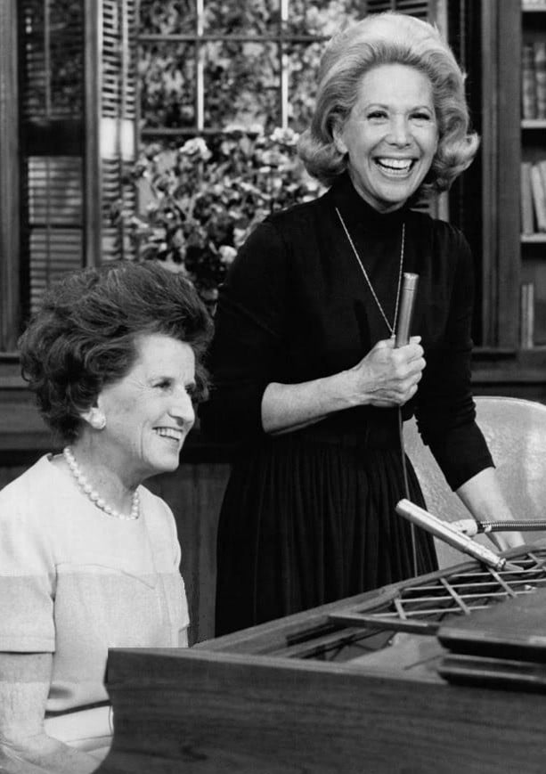 Rose Kennedy and Dinah Shore from the television program Dinah's Place