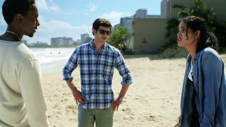 Edi Gathegi, Adam Brody, and Otmara Marrero in StartUp