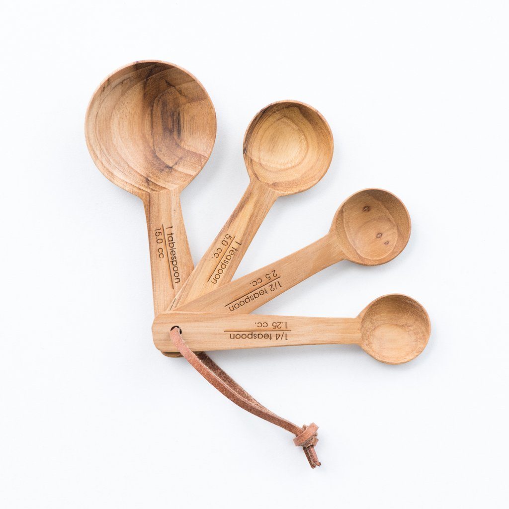 Teak Measuring Spoons