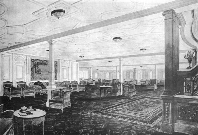 Titanic first class reception