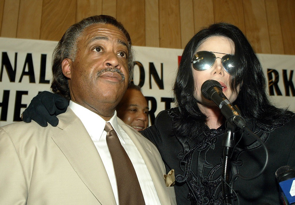 Michael Jackson with Rev. Al Sharpton Michael Jackson with Rev. Al Sharpton