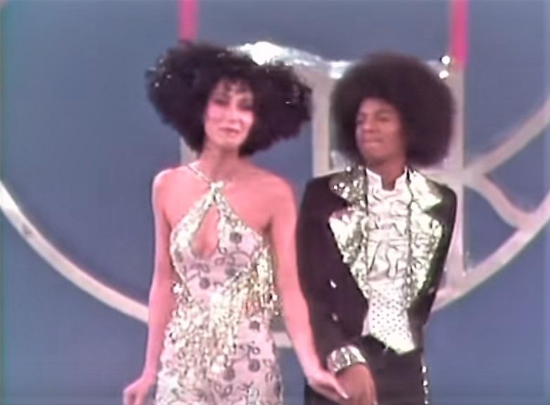 Cher performs with the Jackson 5 in 1975