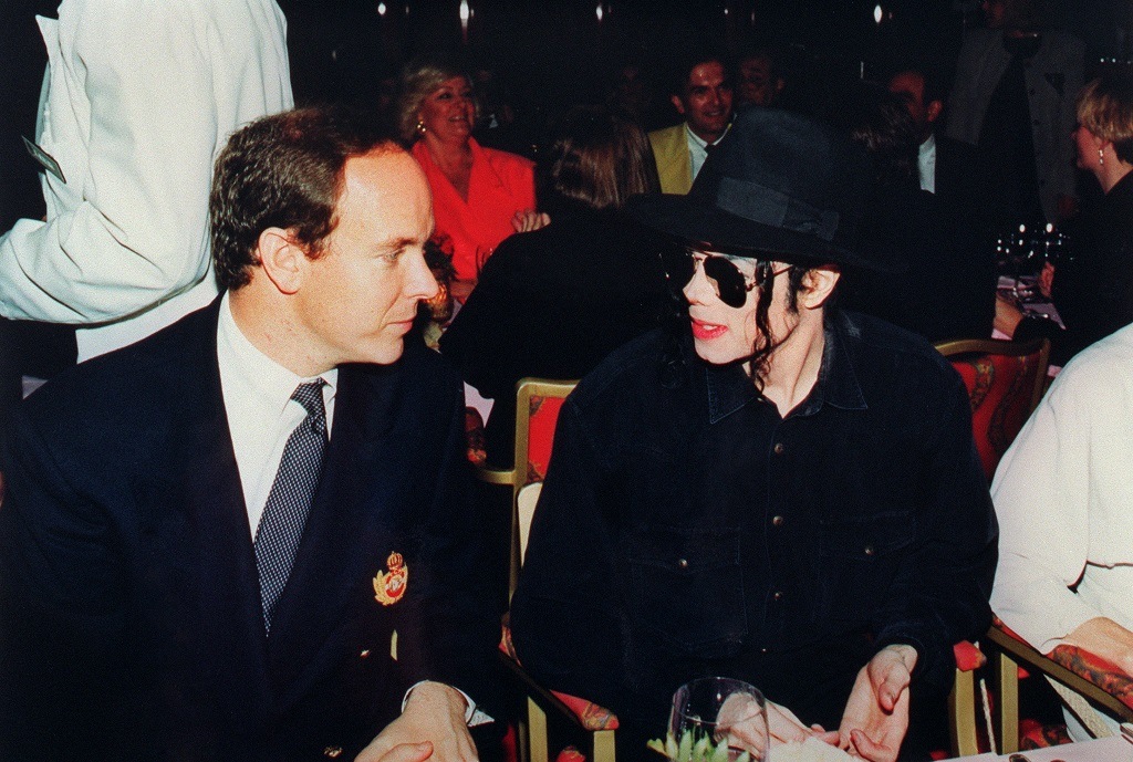 Michael Jackson with Prince Albert of Monaco Michael Jackson with Prince Albert of Monaco