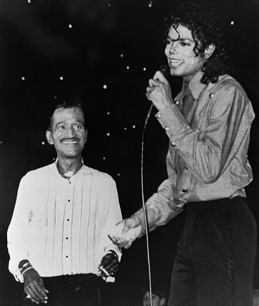 Michael Jackson with Sammy Davis, Jr. in 1988