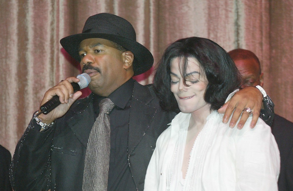 Michael Jackson with Steve Harvey